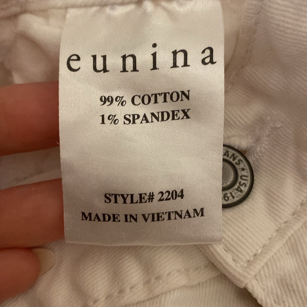 White Jean mini skirt in a size small - Picture 5 of 5